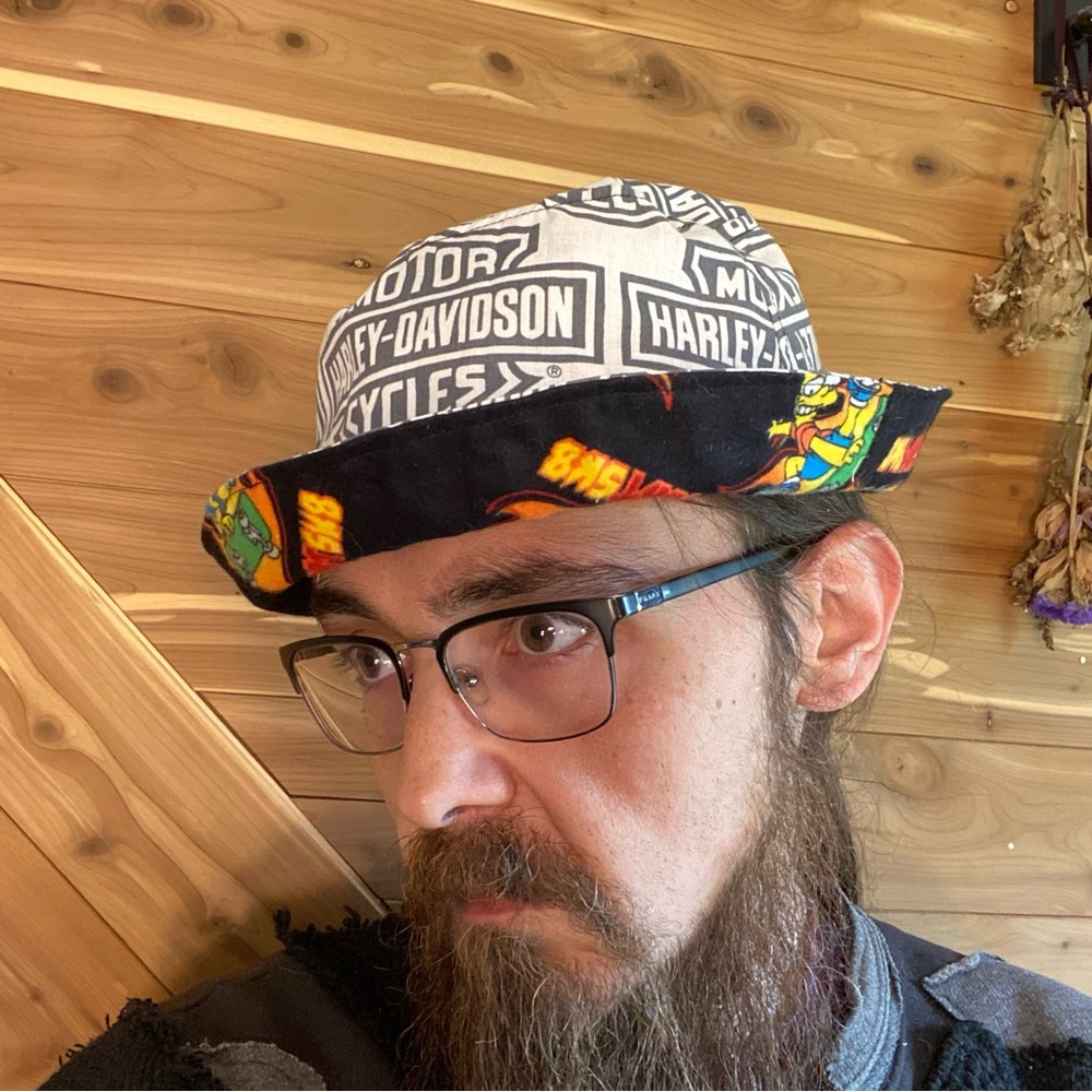 Harley-Davidson / Bart Simpson Reversible Bucket … - image 4